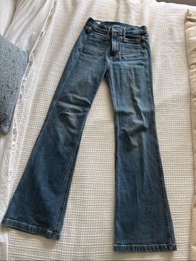GAP 70s Flare High Rise Dark Blue Jeans